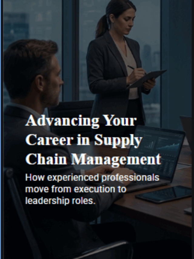 Advancing Your Career in Supply Chain Management
